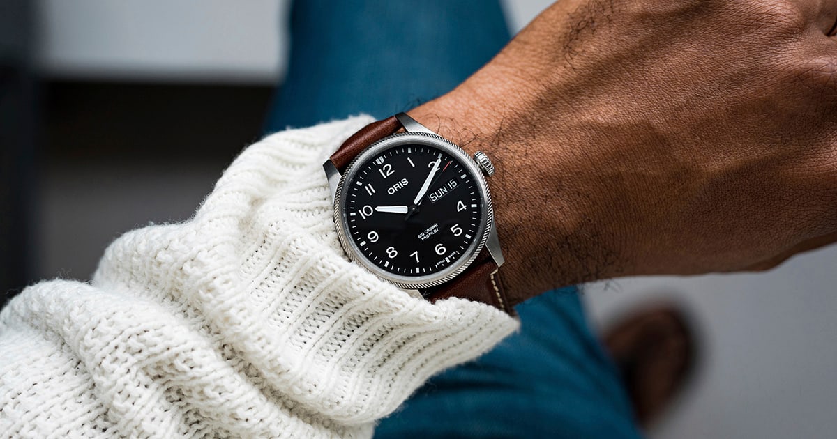 ヘリオトロープ Big Crown ProPilot Big Day Date - 01 752 7760 4164-07 5 22 07LC | Oris